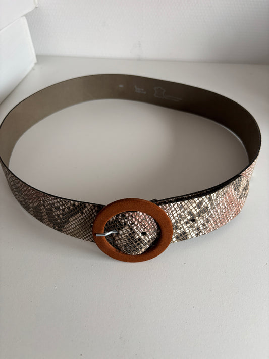 Riem met slangenprint