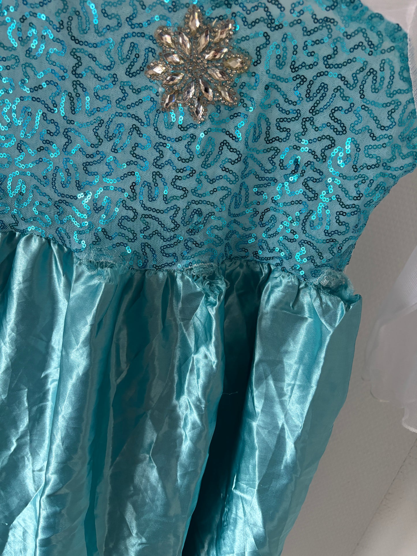 Blauwe prinsessenjurk