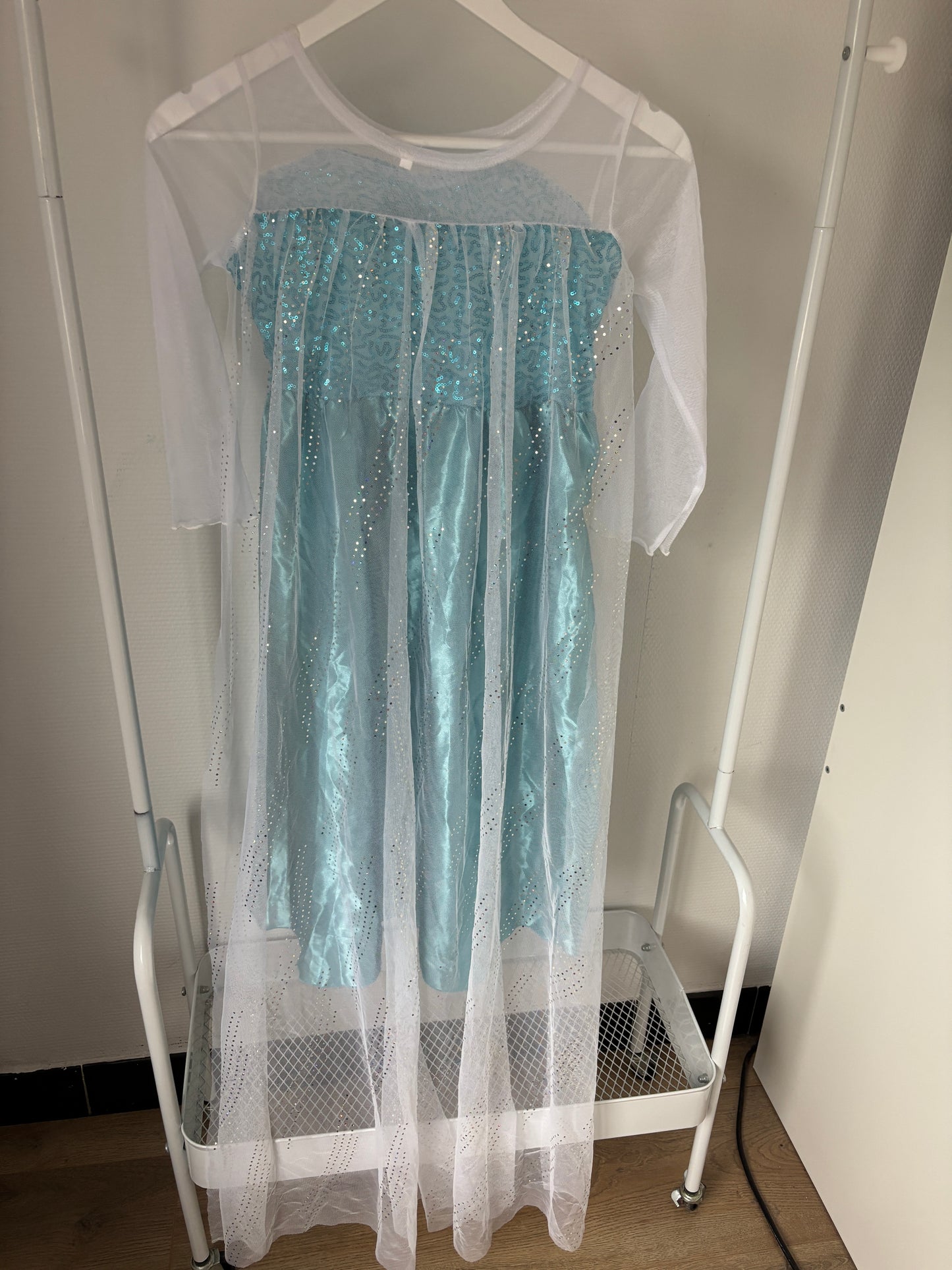 Blauwe prinsessenjurk