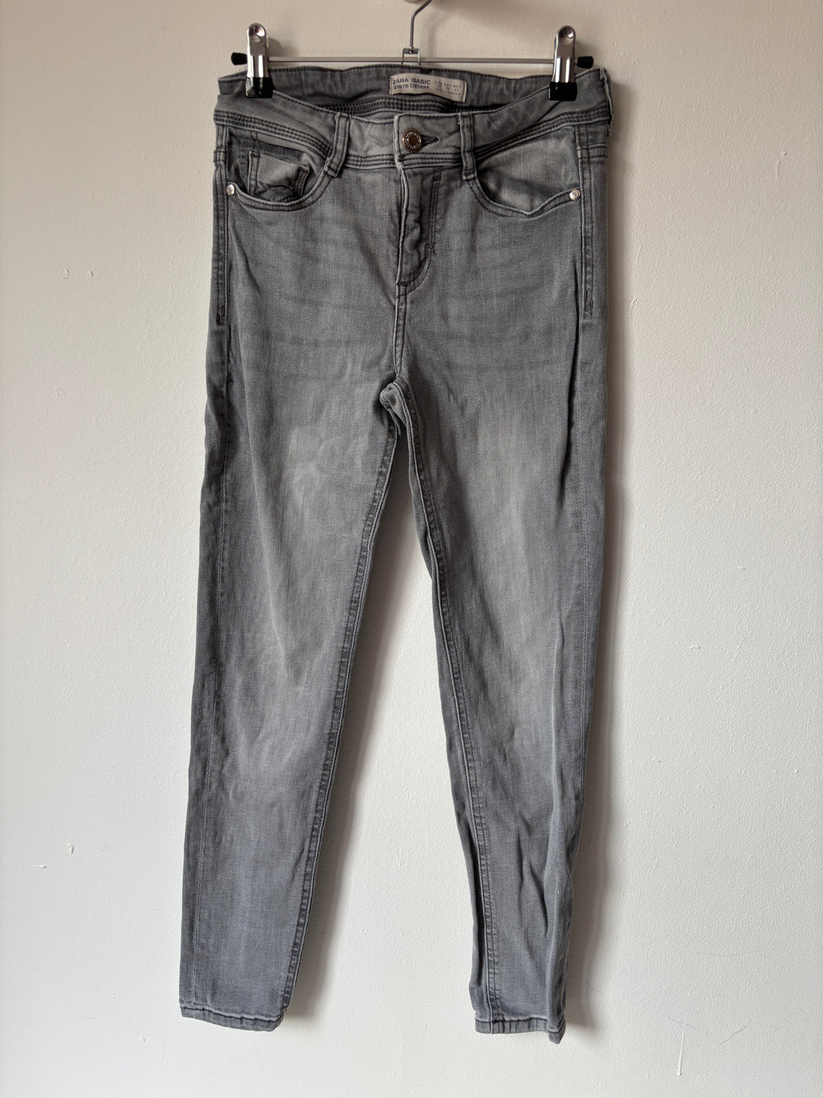 Lichtgrijze jeansbroek | Zara | XS