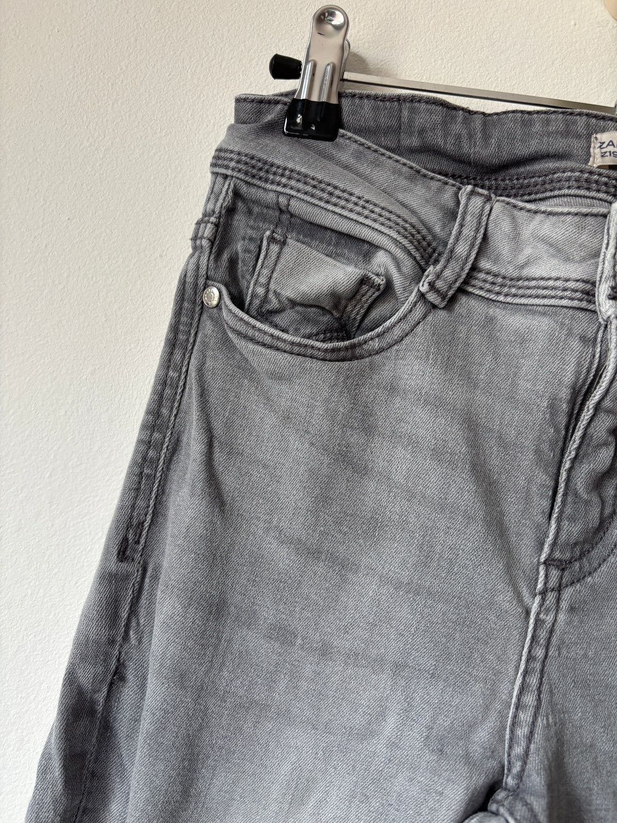 Lichtgrijze jeansbroek | Zara | XS