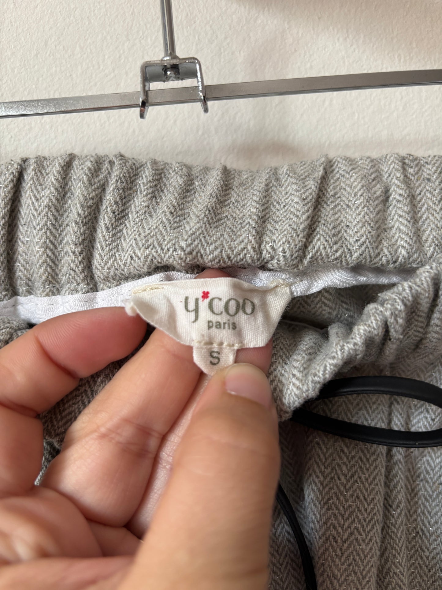 Lichtgrijze broek | Y'Coo Paris | S