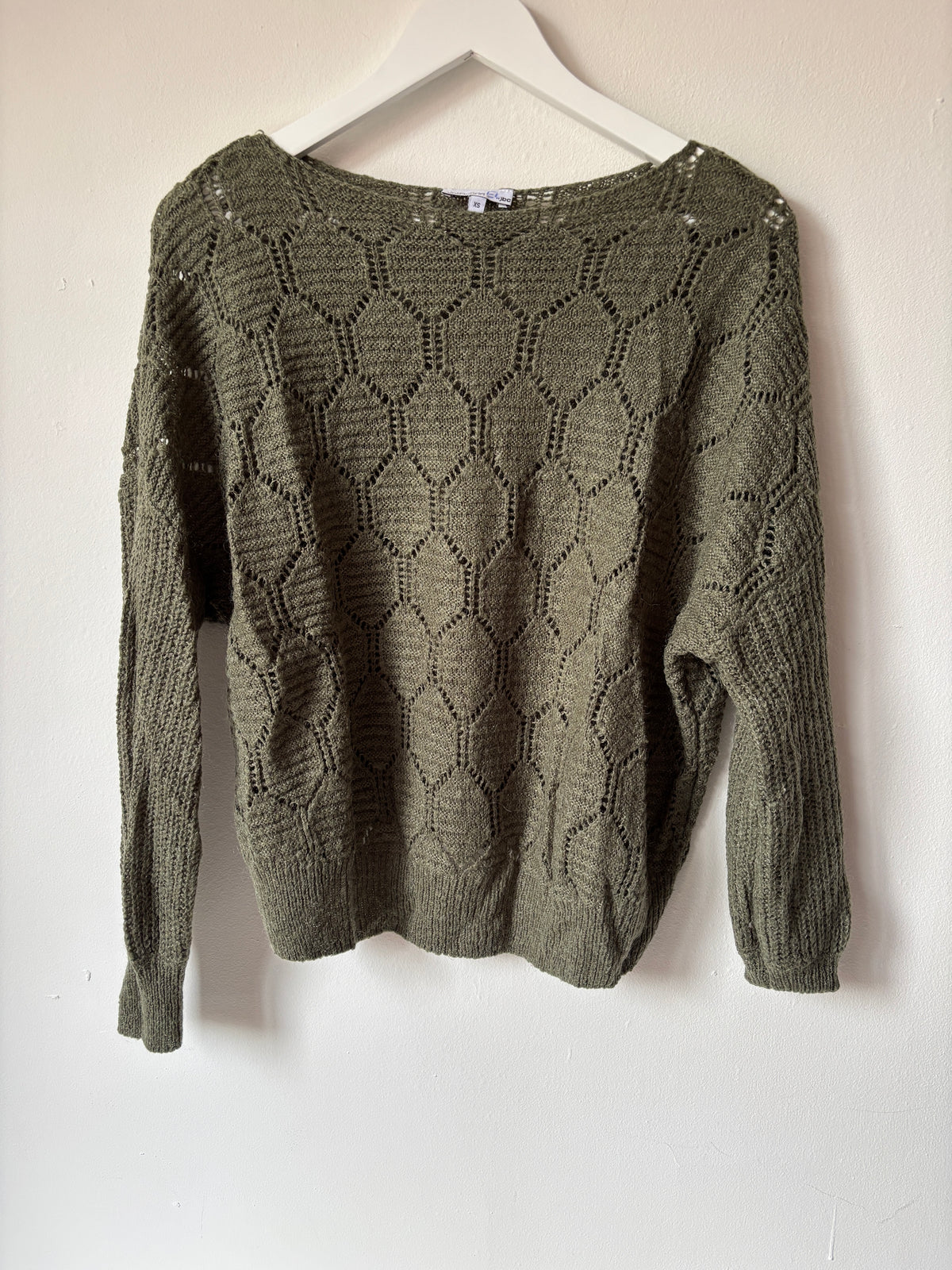 Khaki trui | JoliRonde | XS