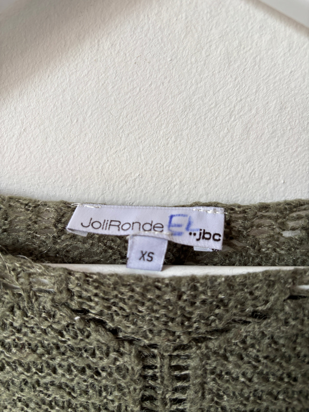 Khaki trui | JoliRonde | XS