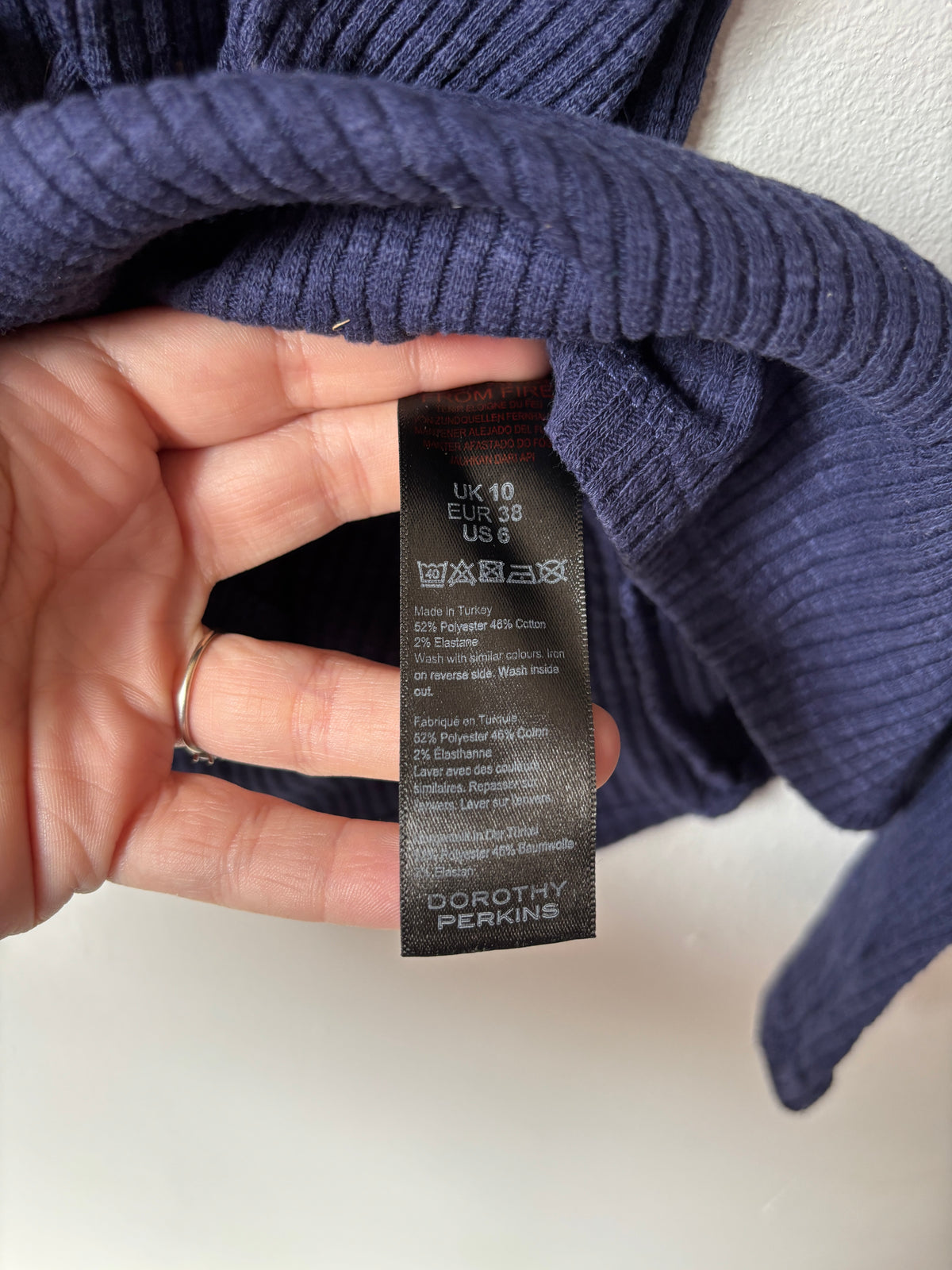 Paarsblauwe longsleeve | Dorothy Perkins | M