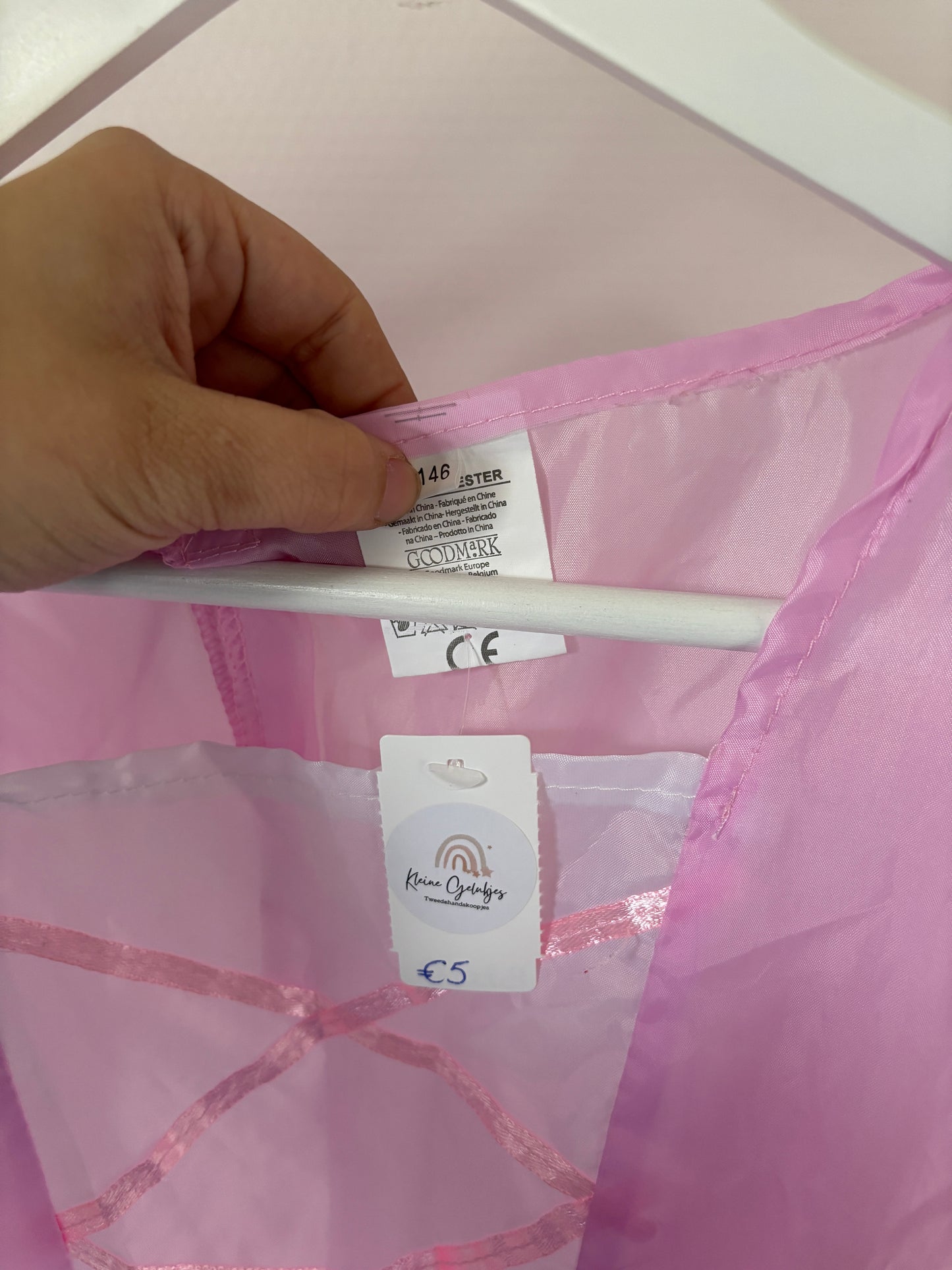 Lichtroze prinsessenjurk