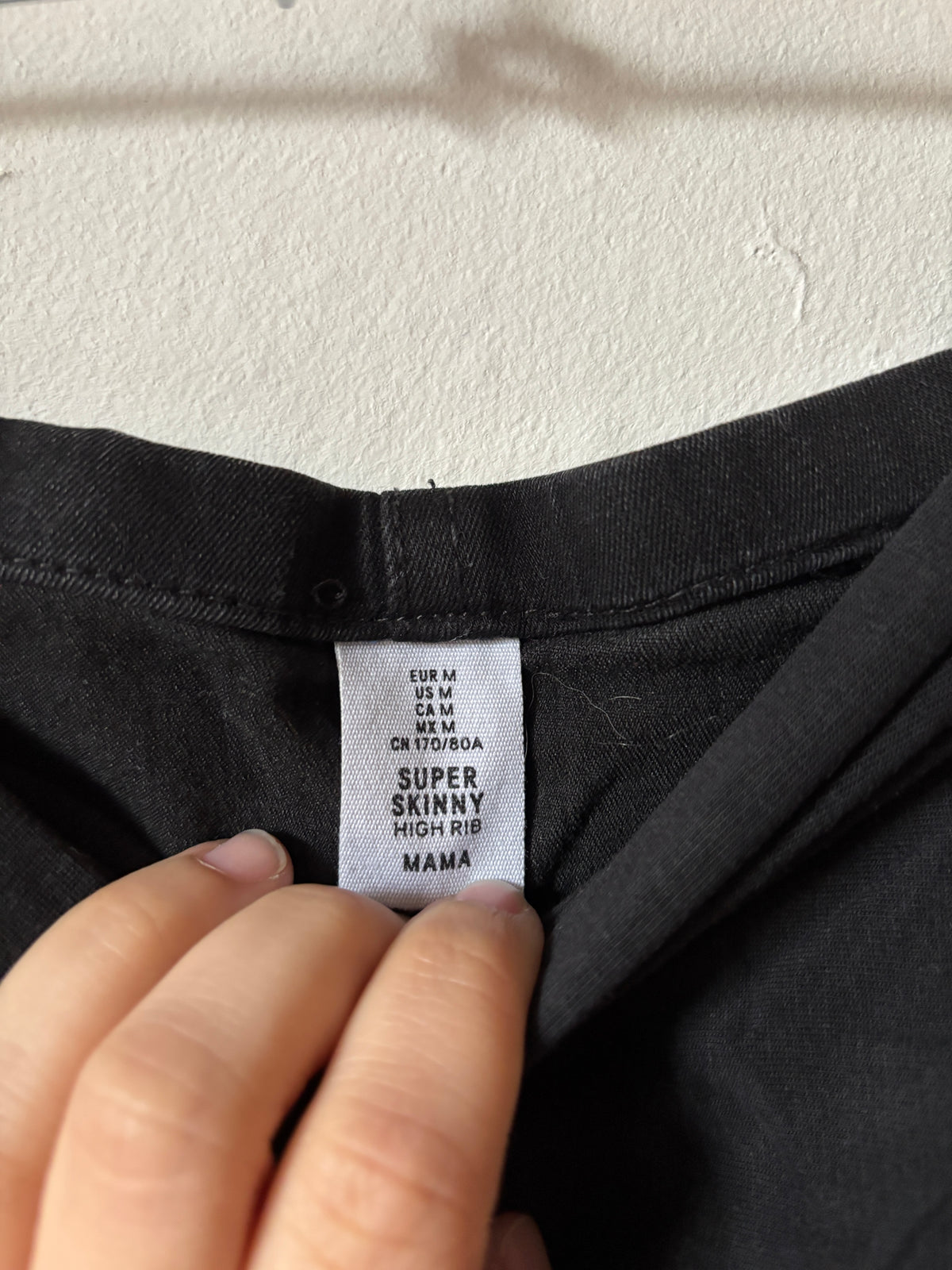 Zwarte zwangerschapsjeans | H&M | M