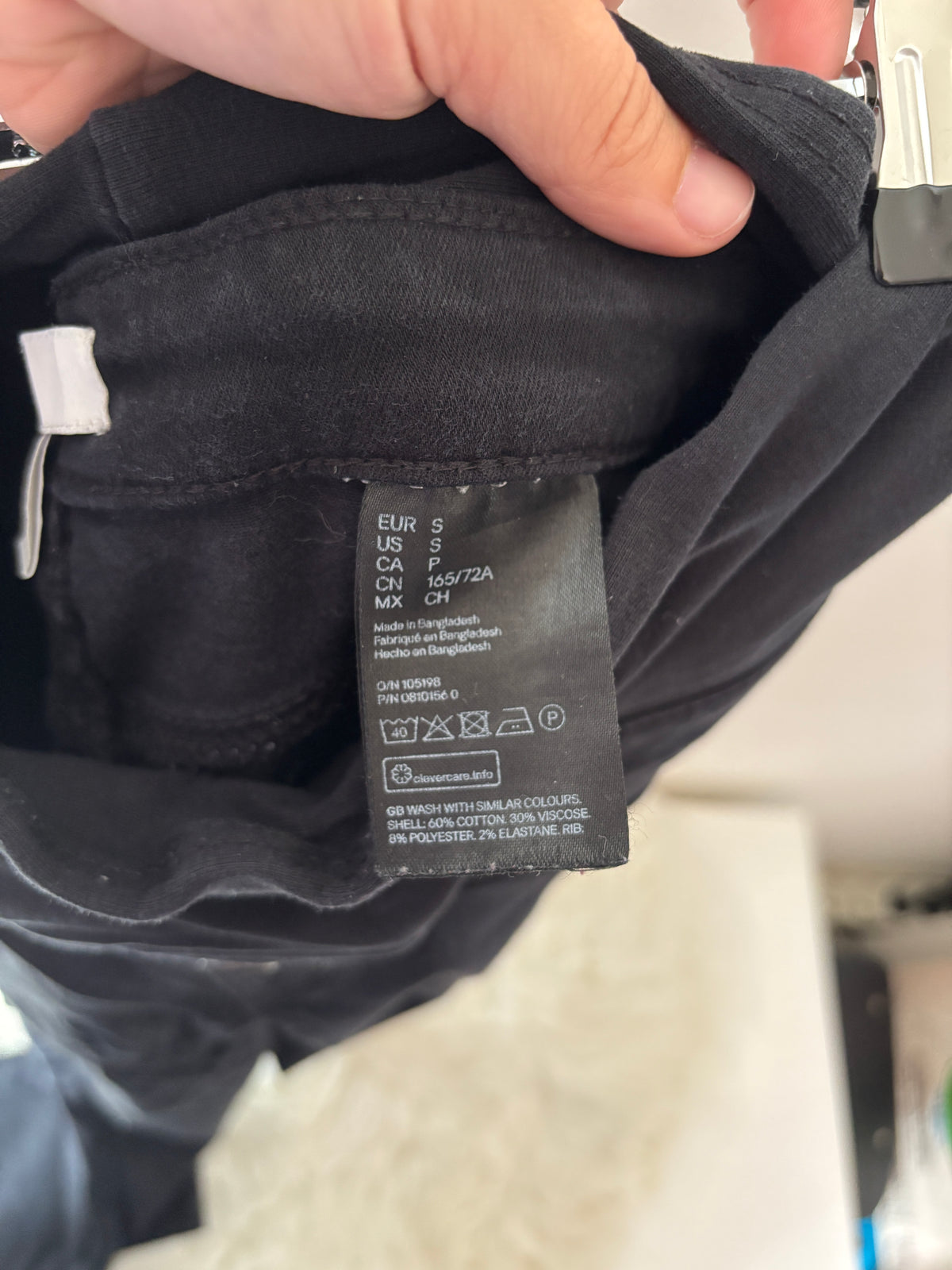 Zwarte zwangerschapsjeans | H&M | S