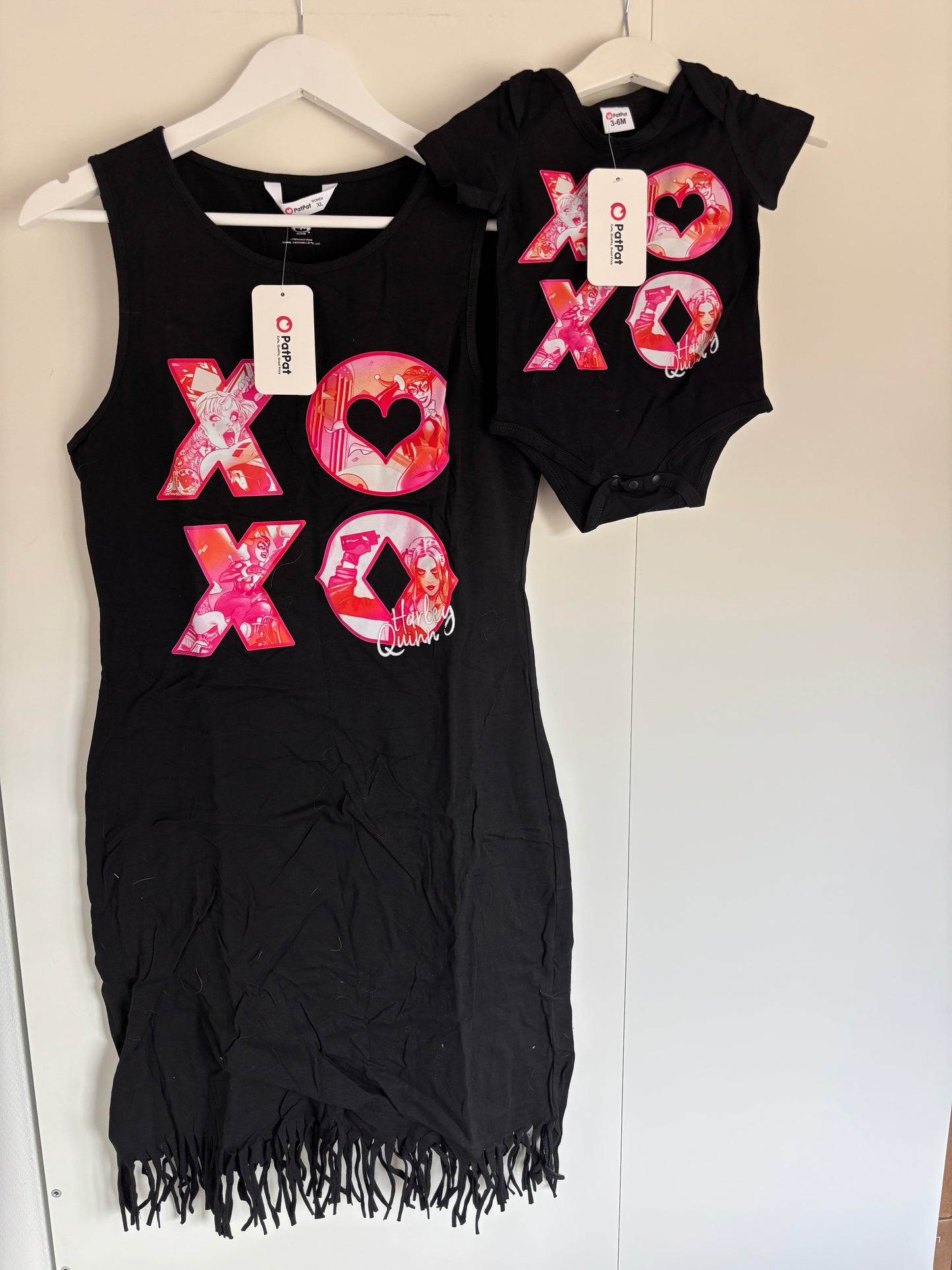 Set: damesjurk en babyromper