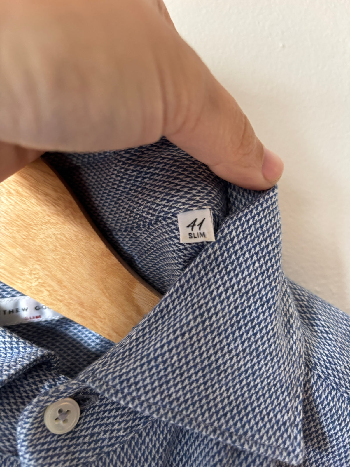 Blauw hemd | Matthew Goodman | L