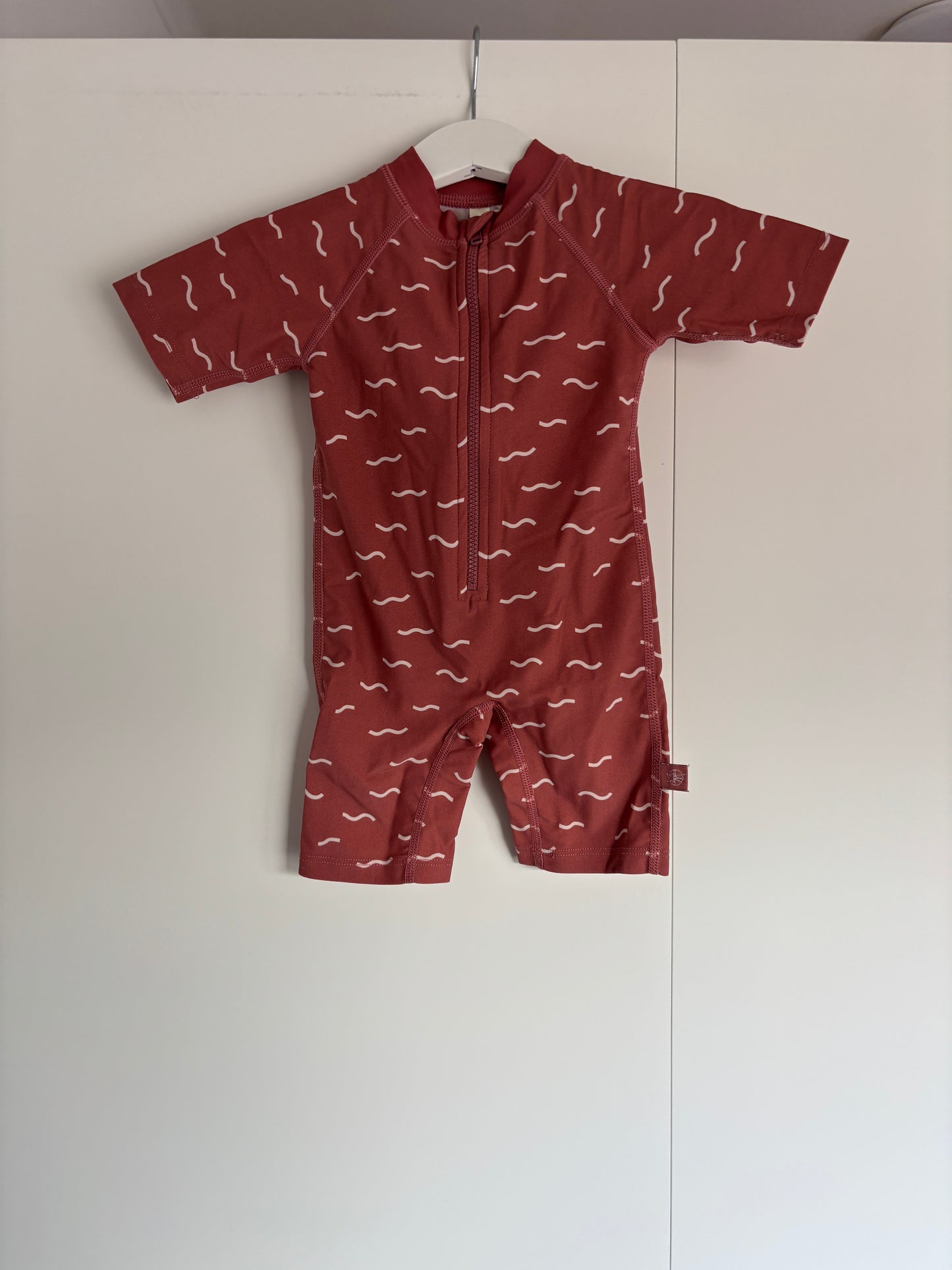 Koraalkleurige swimsuit