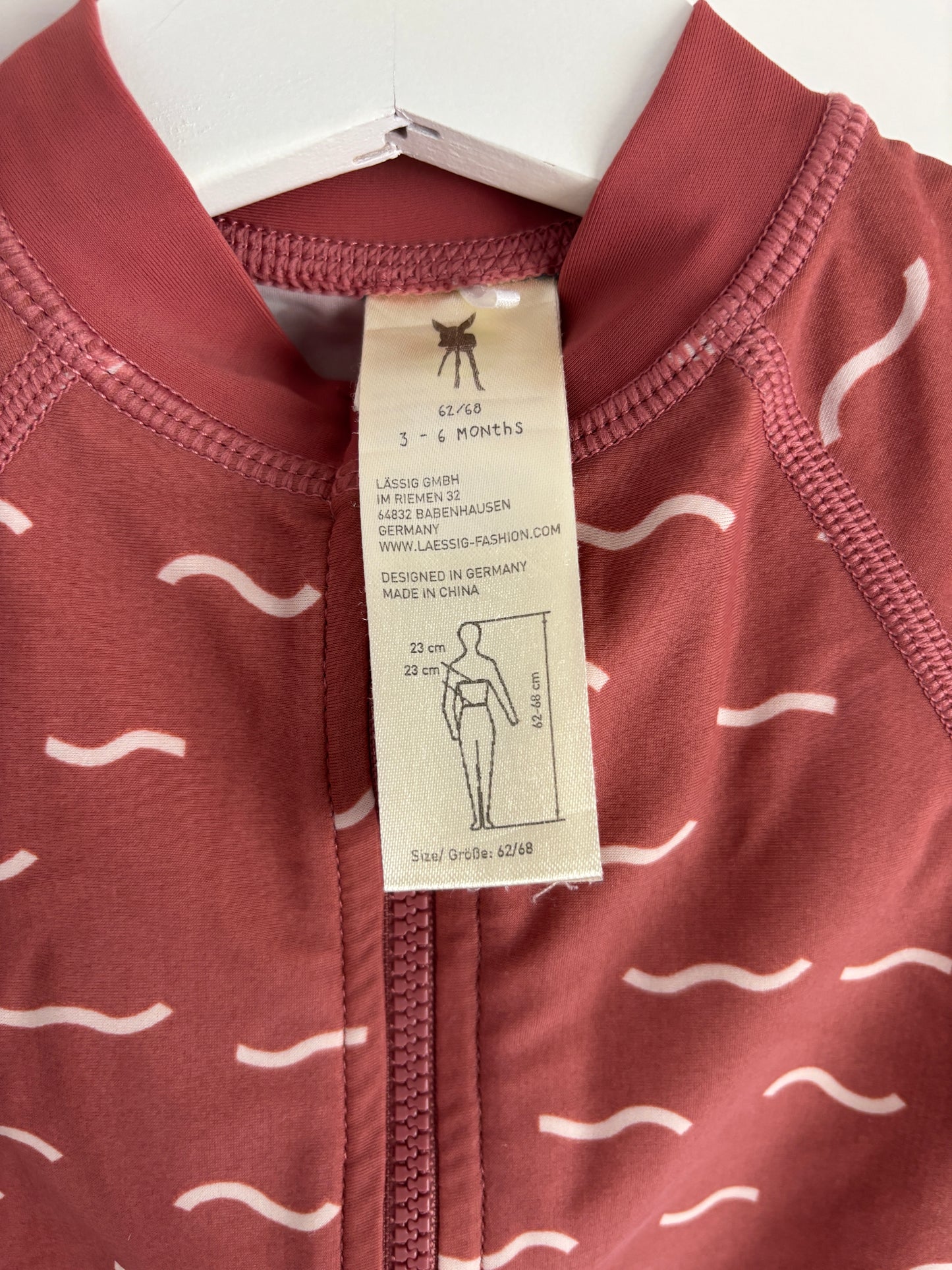 Koraalkleurige swimsuit