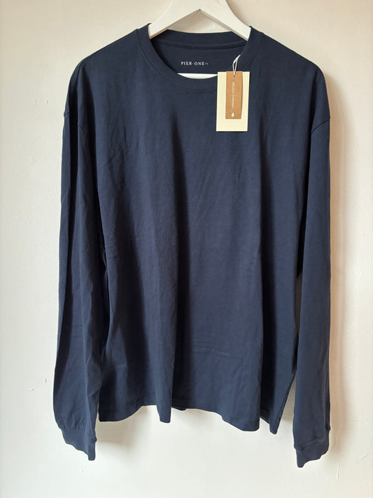 Marineblauwe longsleeve | Pier One | L