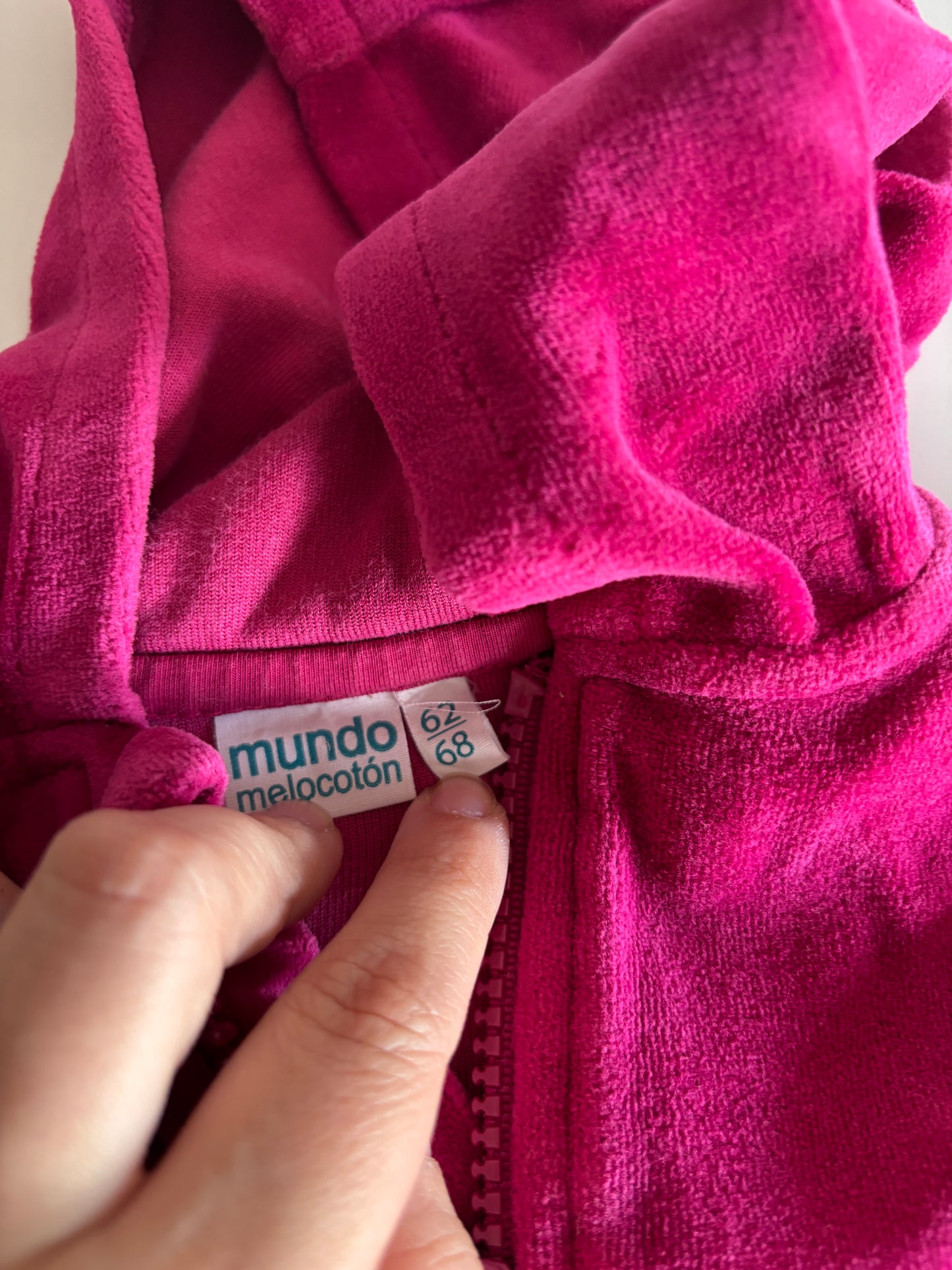 Roze setje: vest en broekje