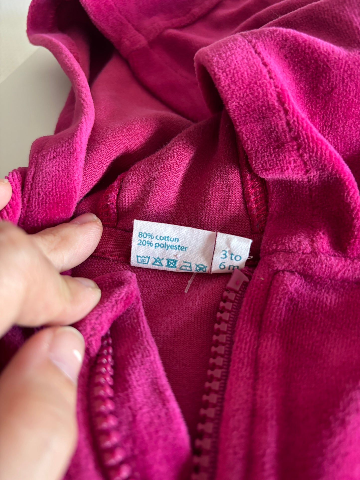 Roze setje: vest en broekje