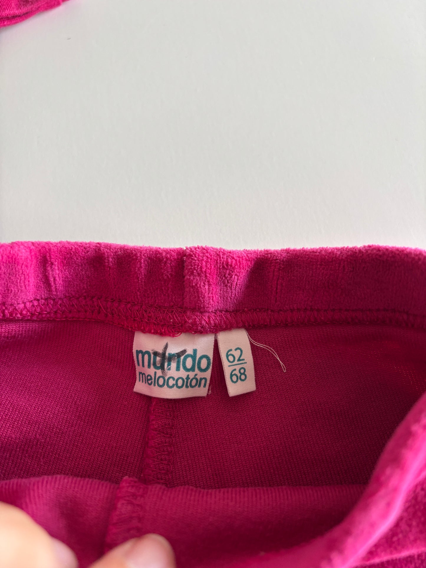 Roze setje: vest en broekje