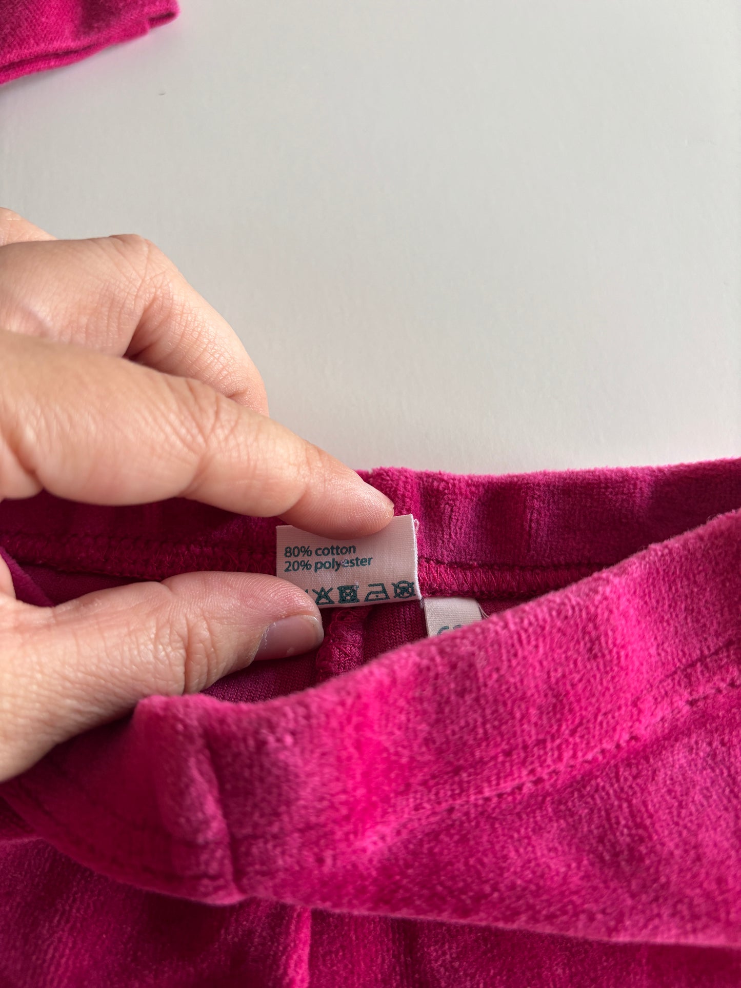 Roze setje: vest en broekje