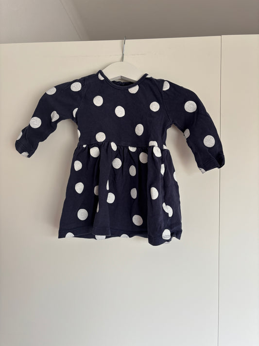 Marineblauwe bollenjurkje