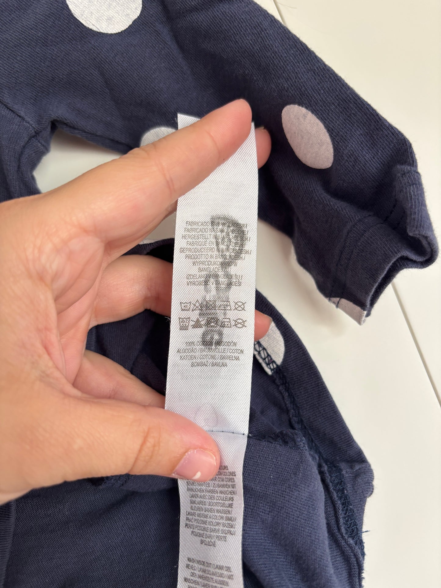 Marineblauwe bollenjurkje