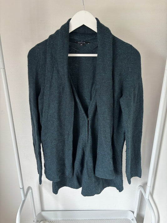 Blauwgroene cardigan