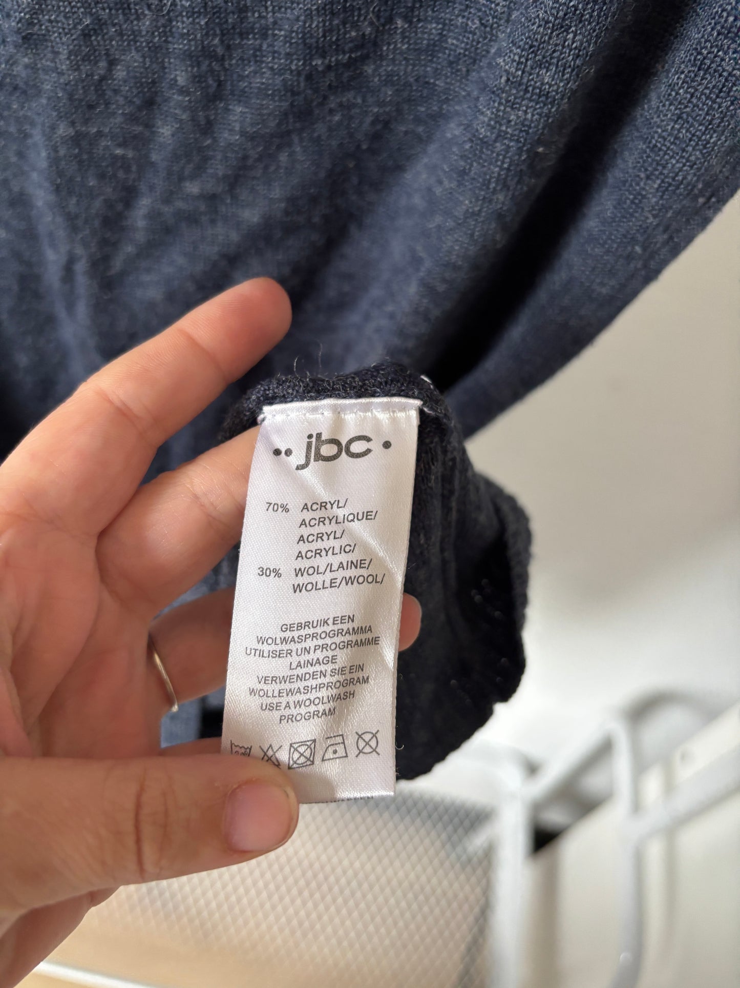 Blauwgrijs mini-jurkje