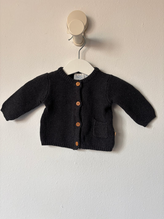 Donkergrijs vestje | Feetje | 56