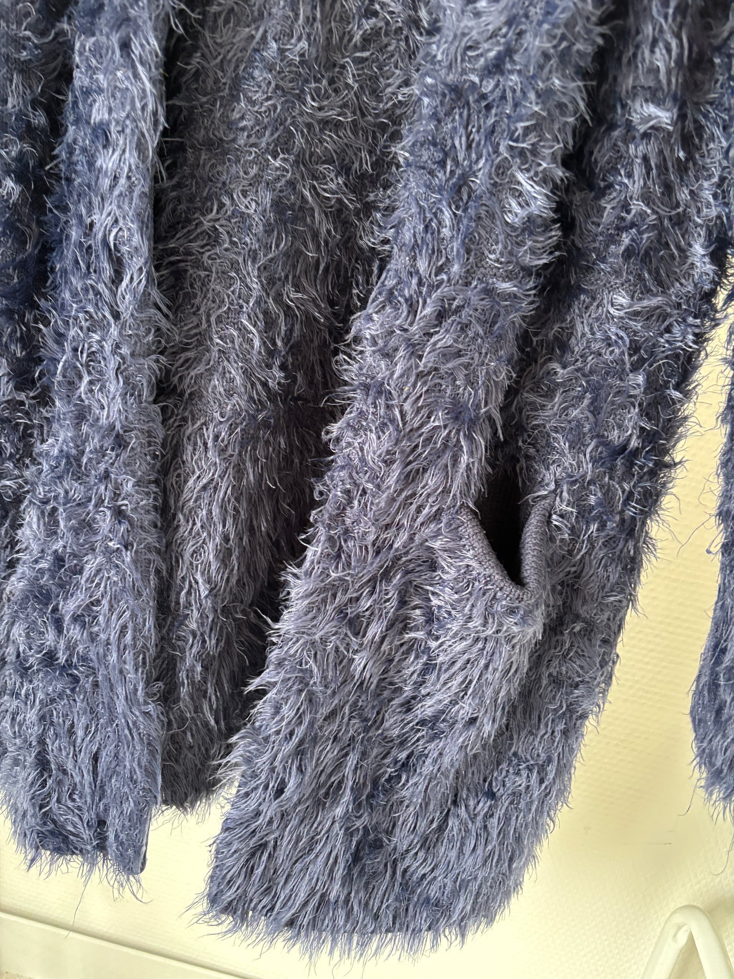 Marineblauwe zachte vest