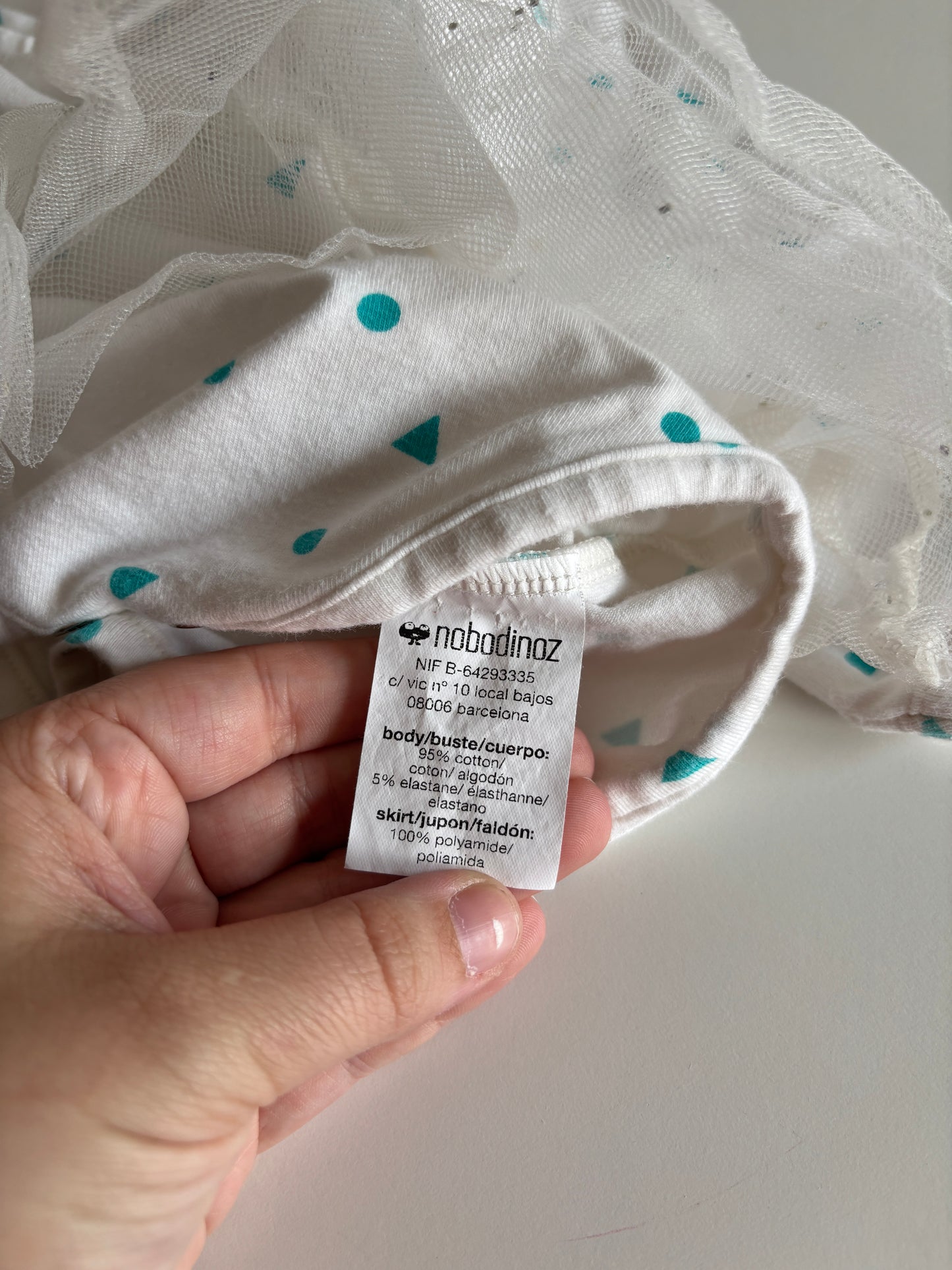 Romperjurkje met lange mouwen