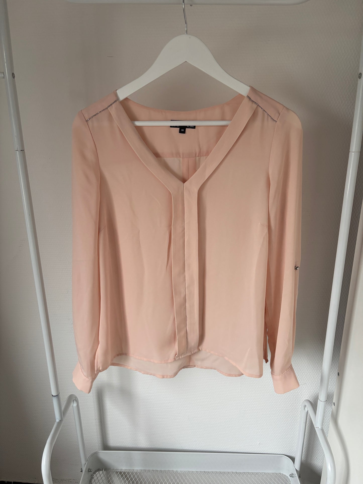 Lichtroze blouse