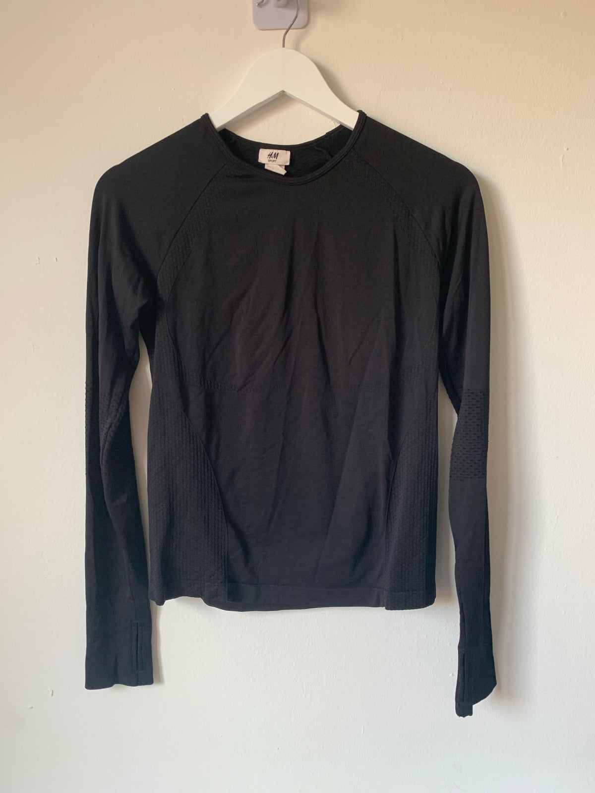 Zwarte sportlongsleeve | H&M | M