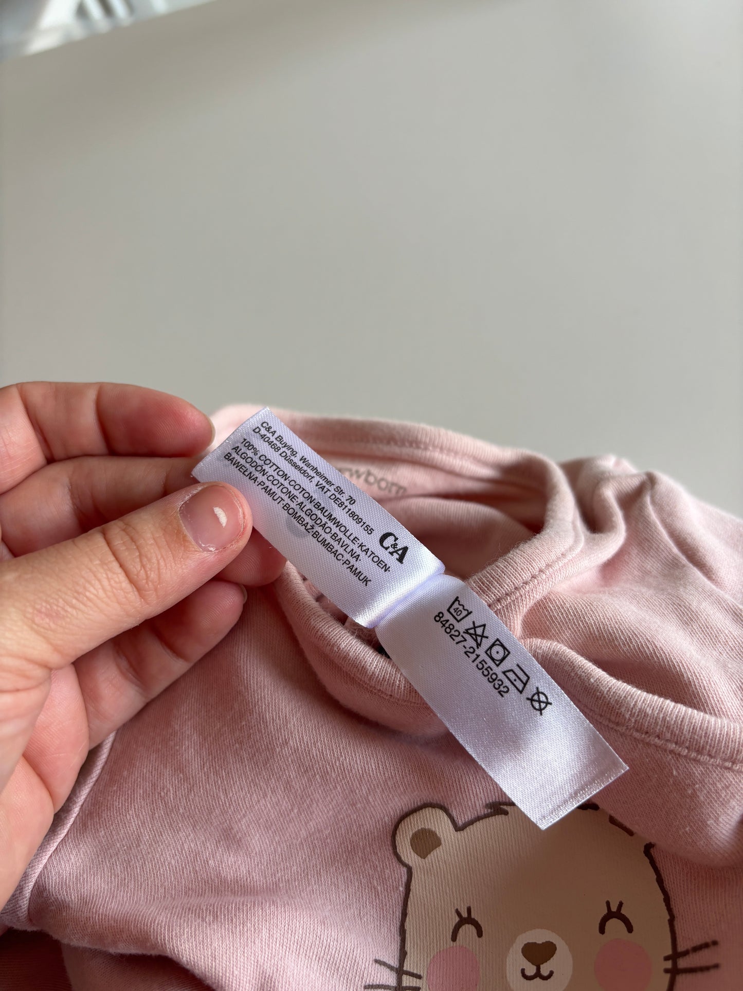 Roze eendelige pyjama