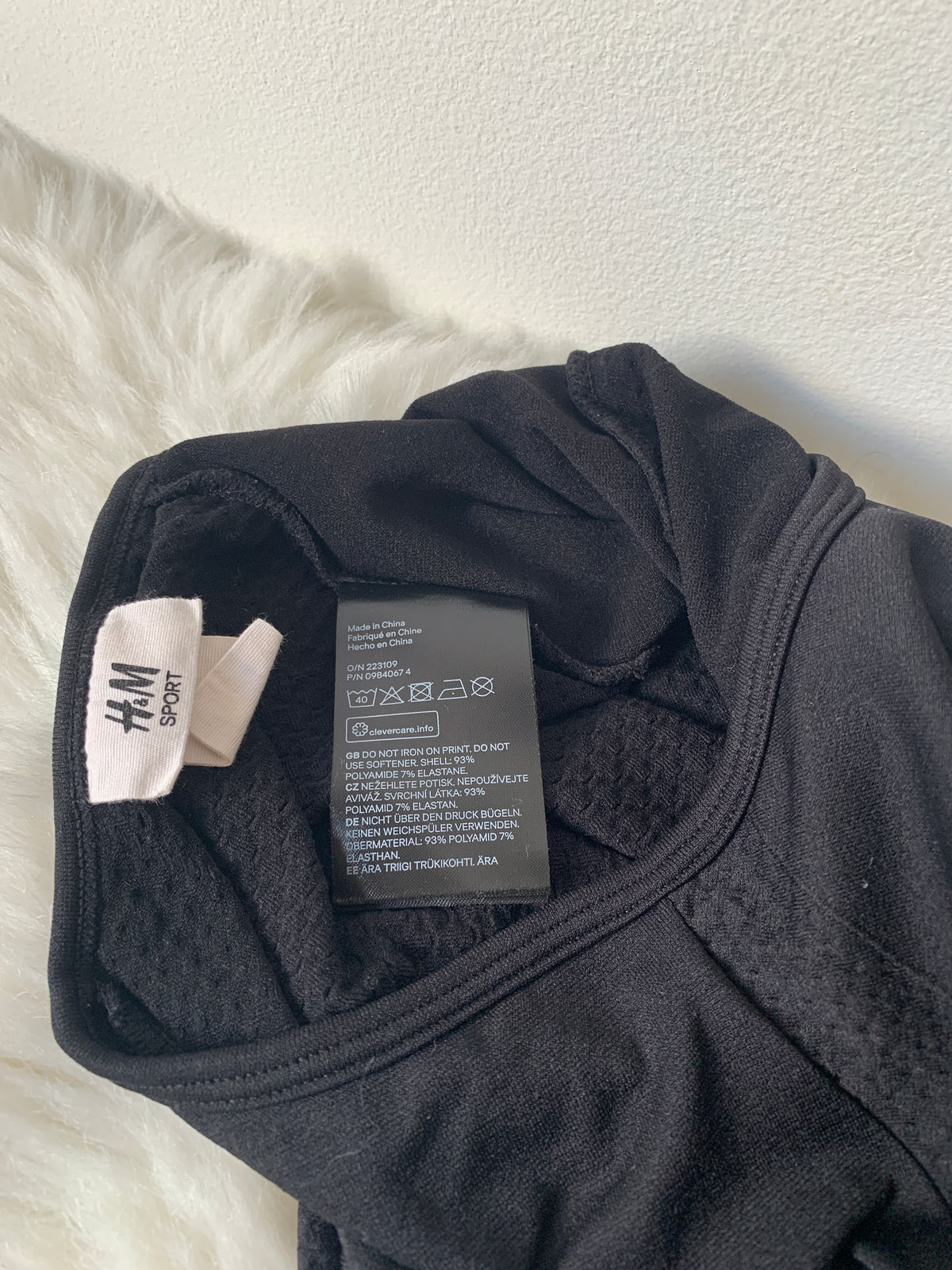 Zwarte sportlongsleeve | H&M | M