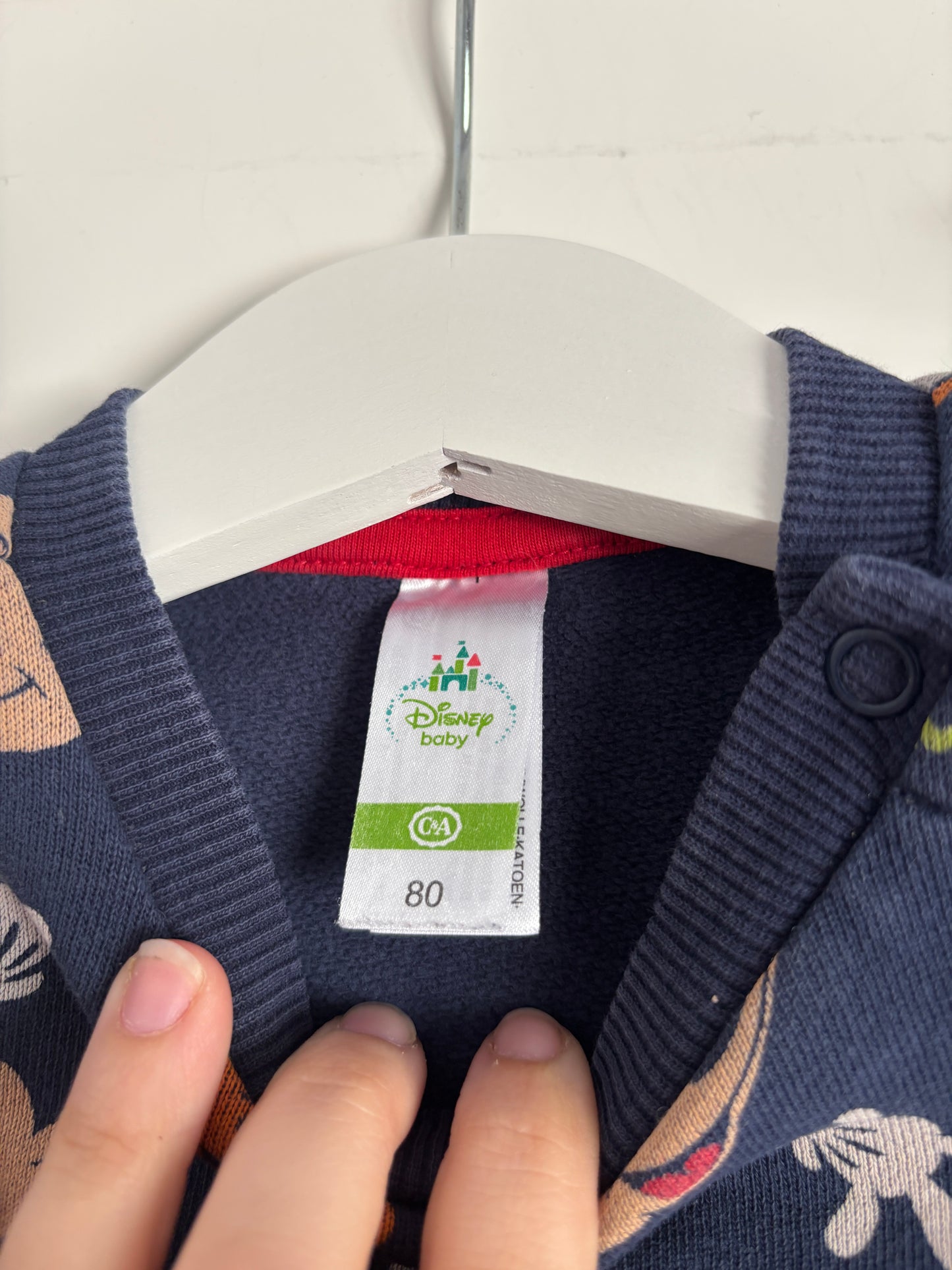 Marineblauw setje Mickey Mouse: Sweater en joggingbroek