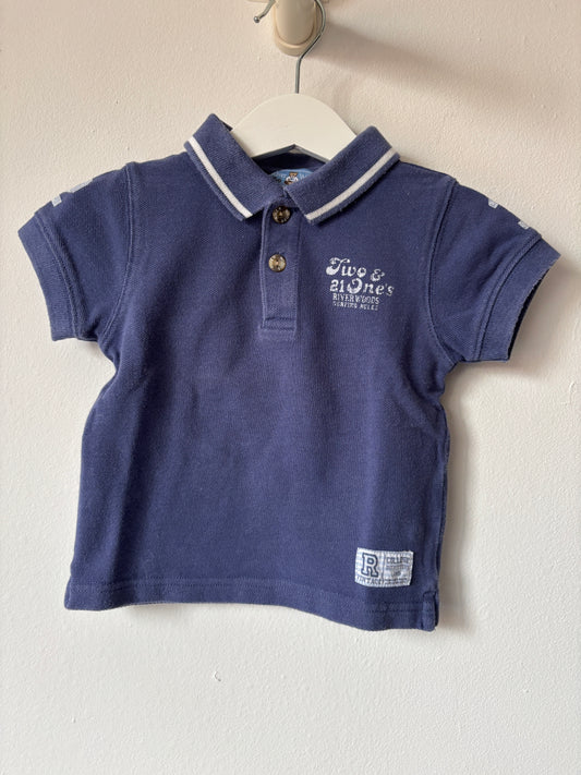 Blauwe polo | River Woods | 74