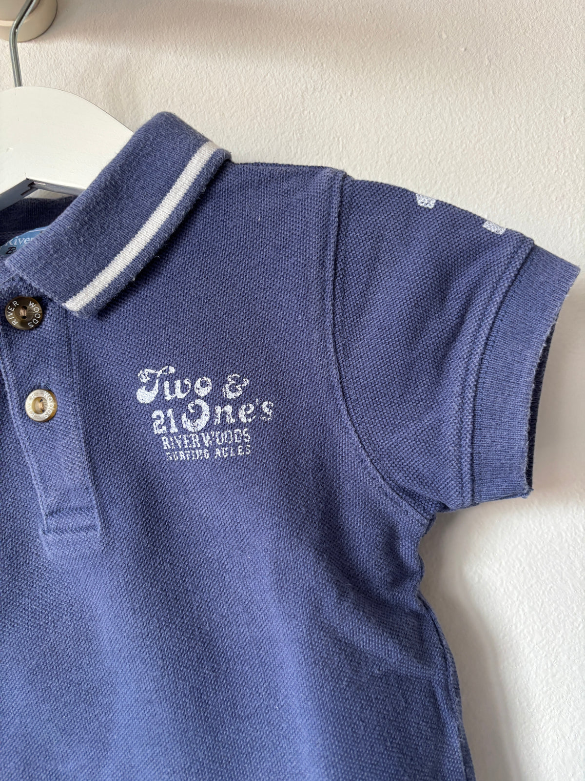 Blauwe polo | River Woods | 74