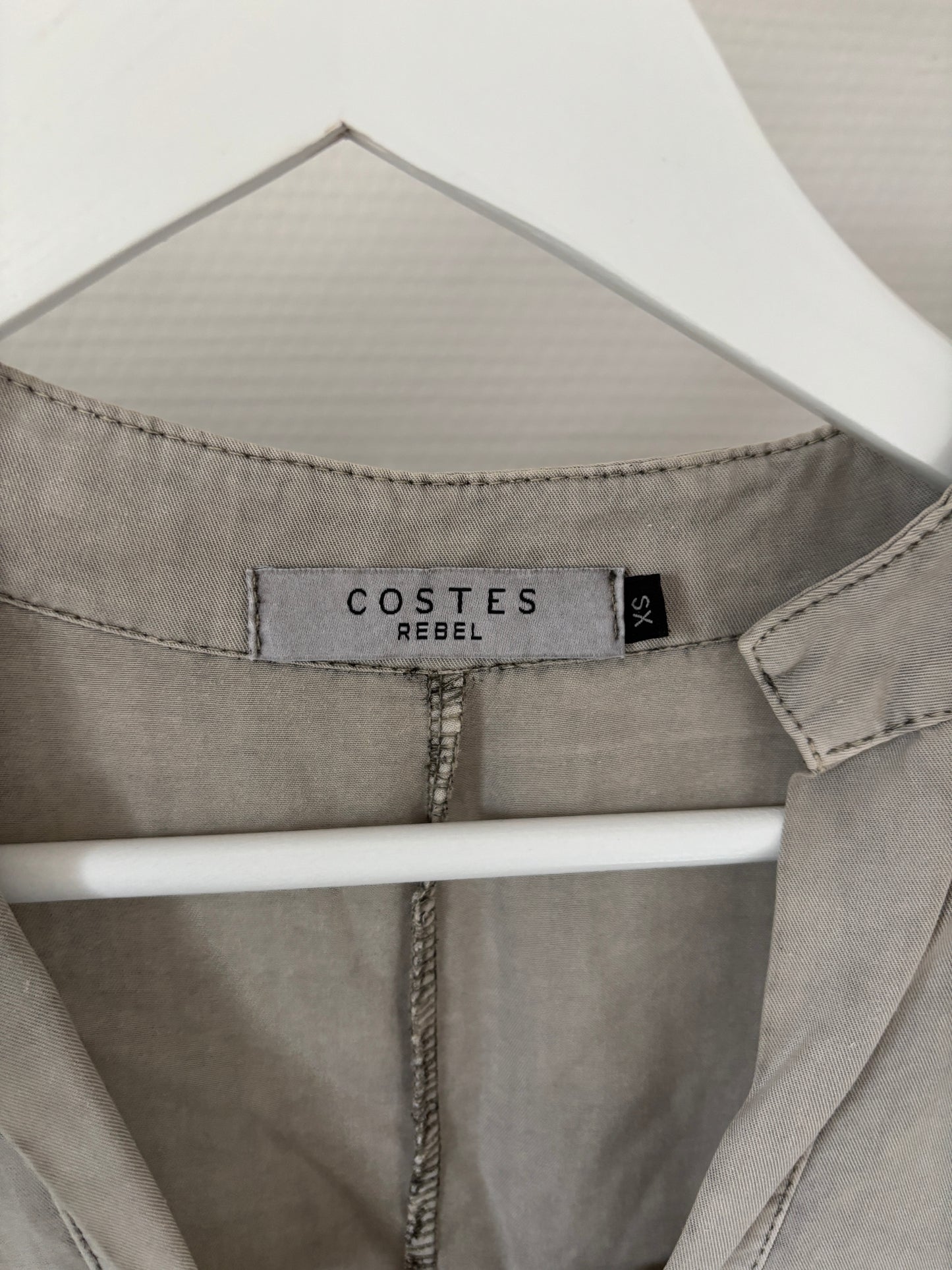 Lichtgrijze jeansjurk