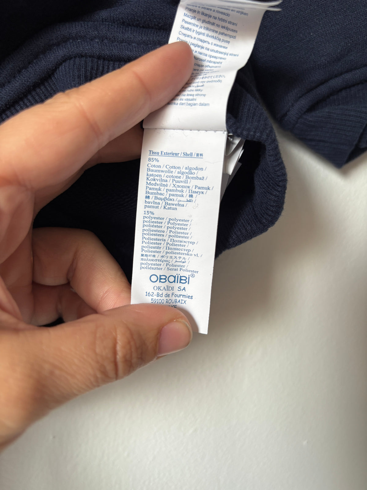 Marineblauwe sweater | Obaïbi | 74