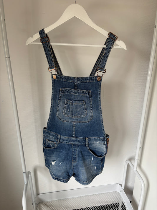 Korte jeanstuinbroek