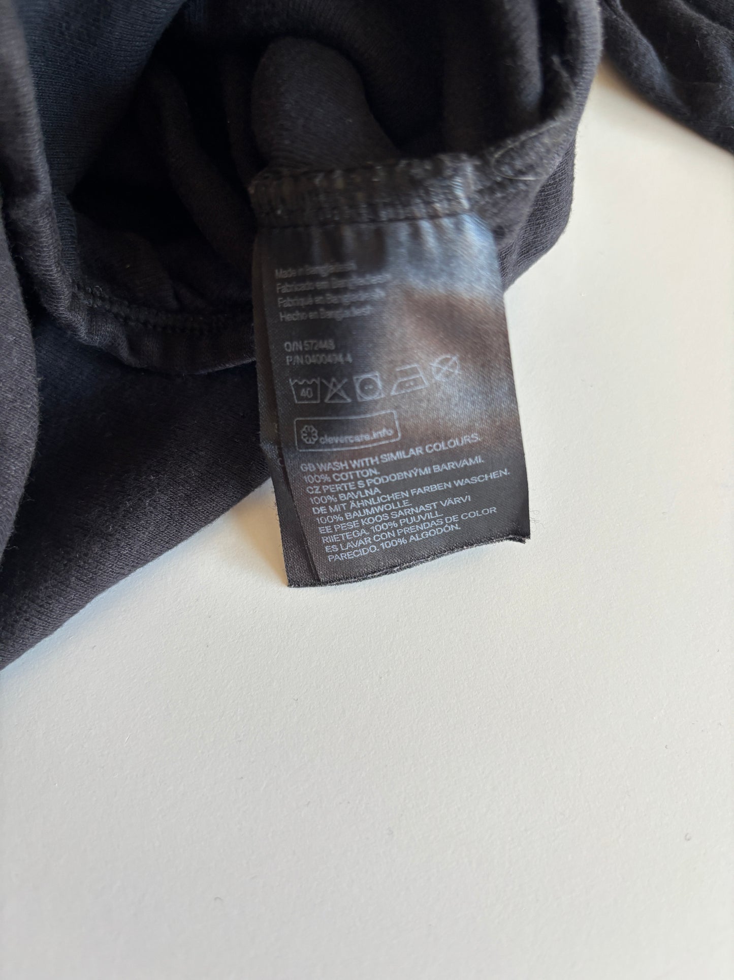 Zwarte romper met lange mouwen