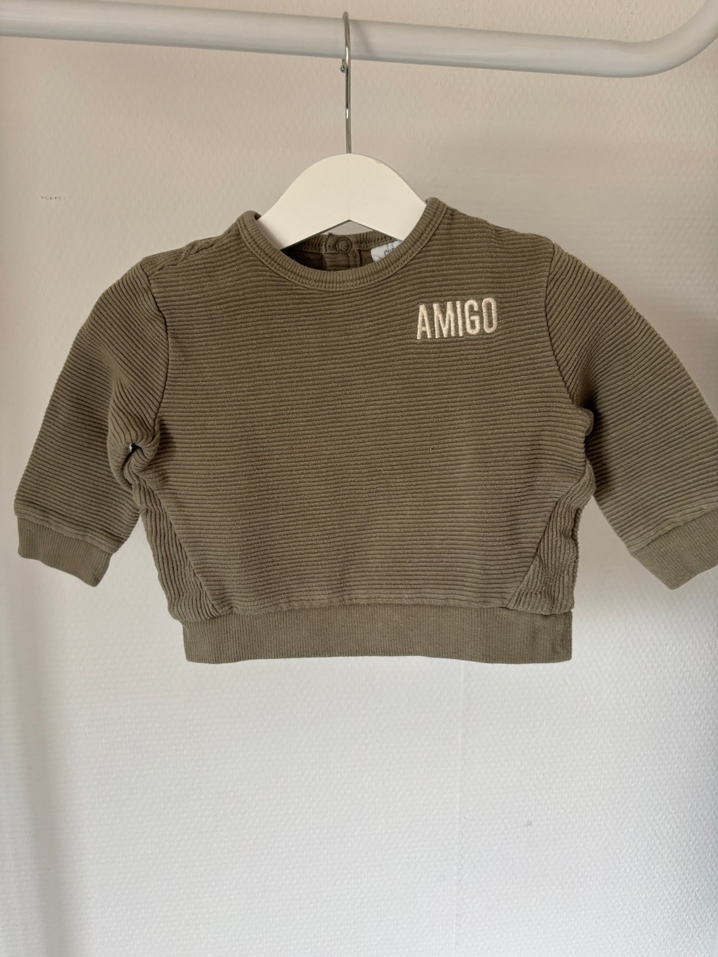 Khaki trui "Amigo"