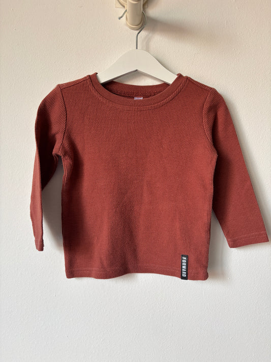 Roestkleurige longsleeve | Zeeman | 92