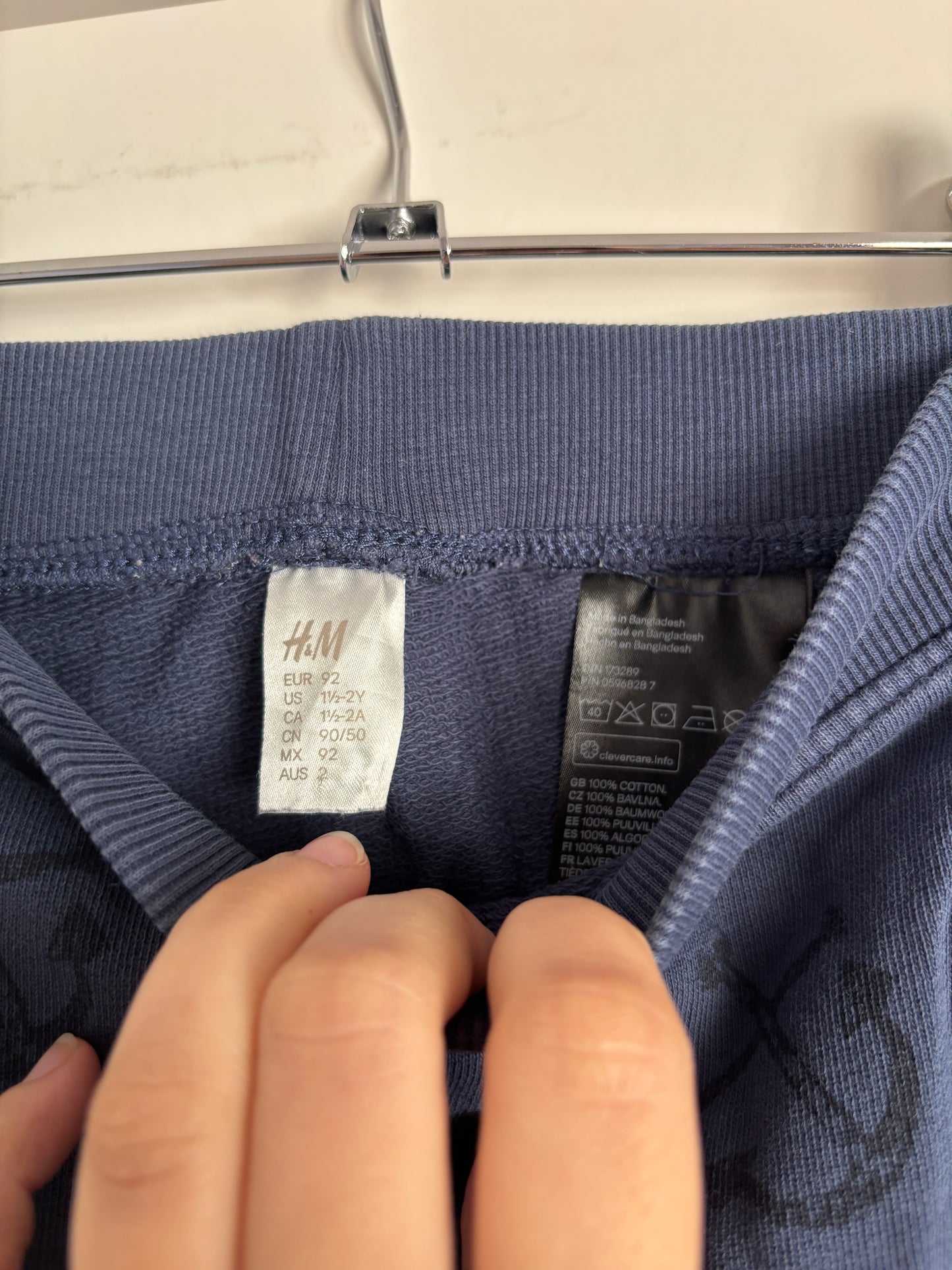 Blauwe joggingbroek met ankers