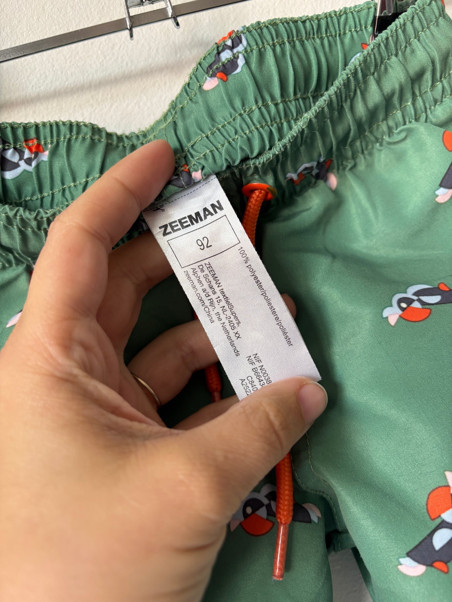 Groene zwembroek | Zeeman | 92