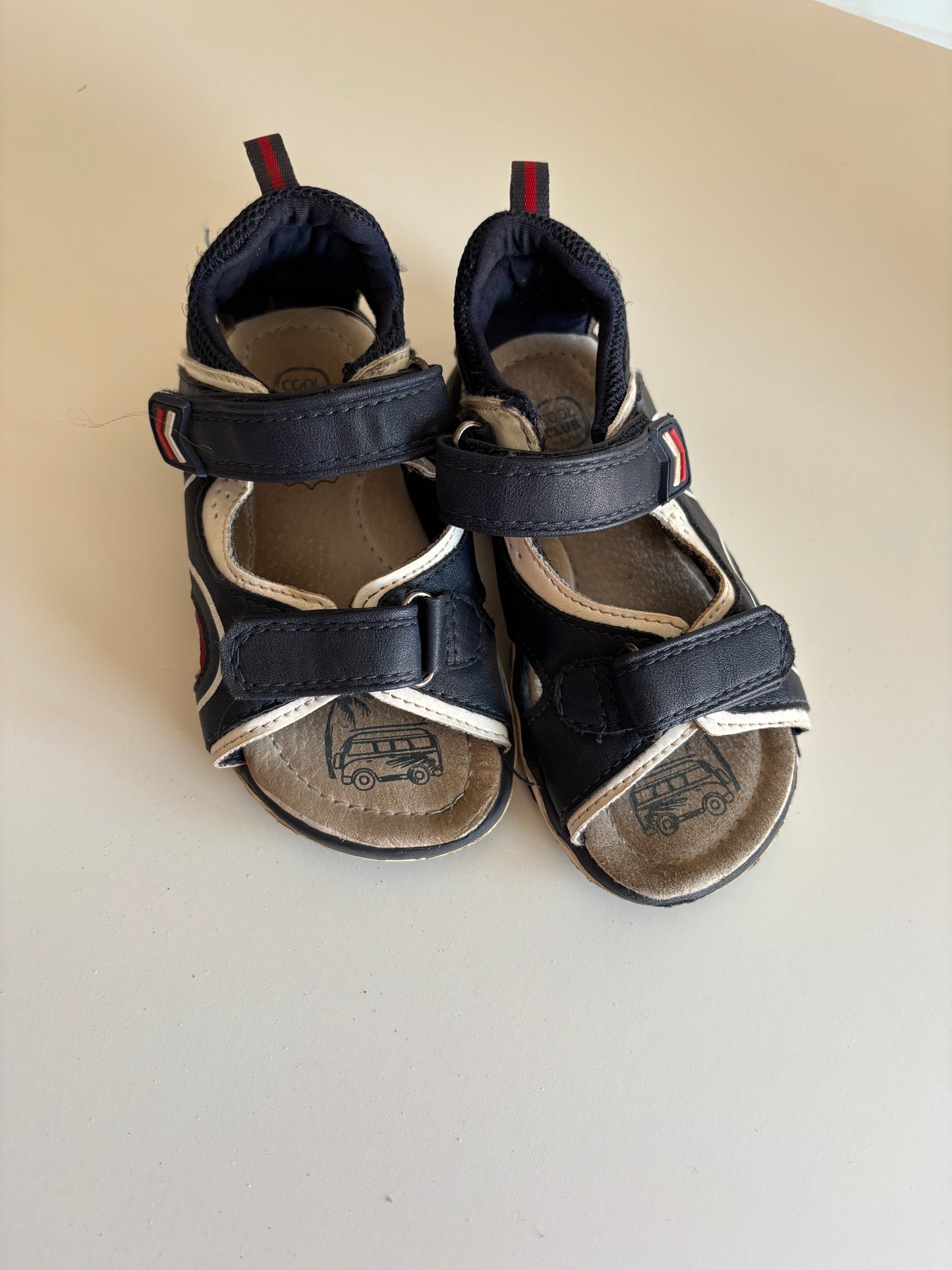 Blauwe sandalen