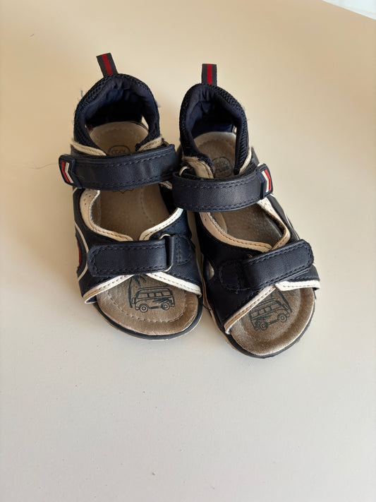 Blauwe sandalen