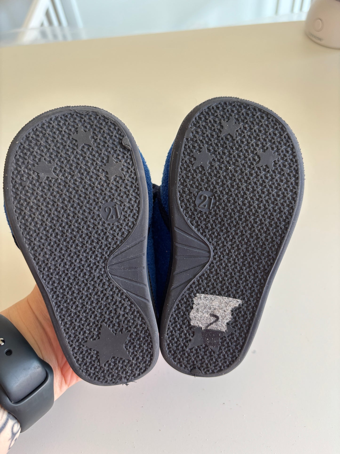 Blauwe sloefjes Chase