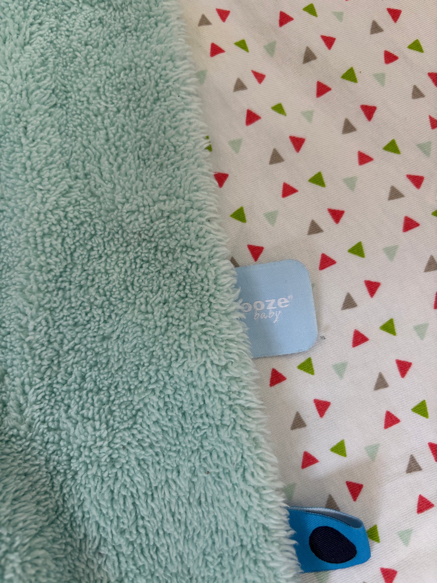 Lichtblauw wikkeldeken