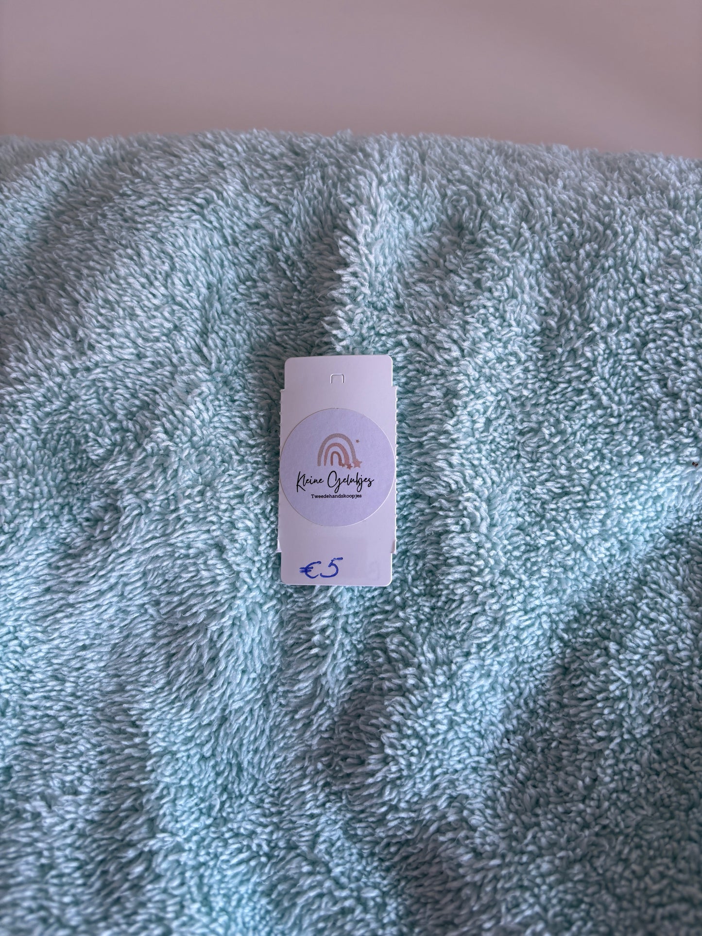 Lichtblauw wikkeldeken