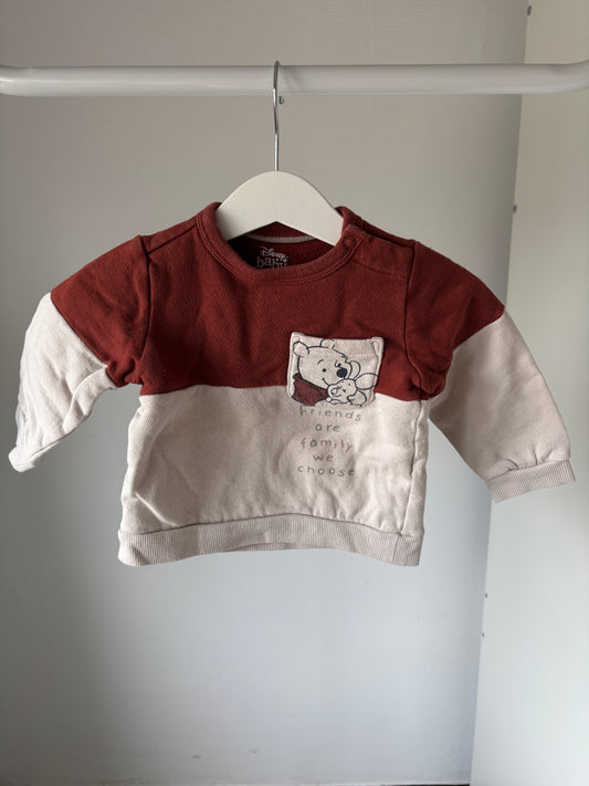 Beige-rode sweater Winnie The Pooh