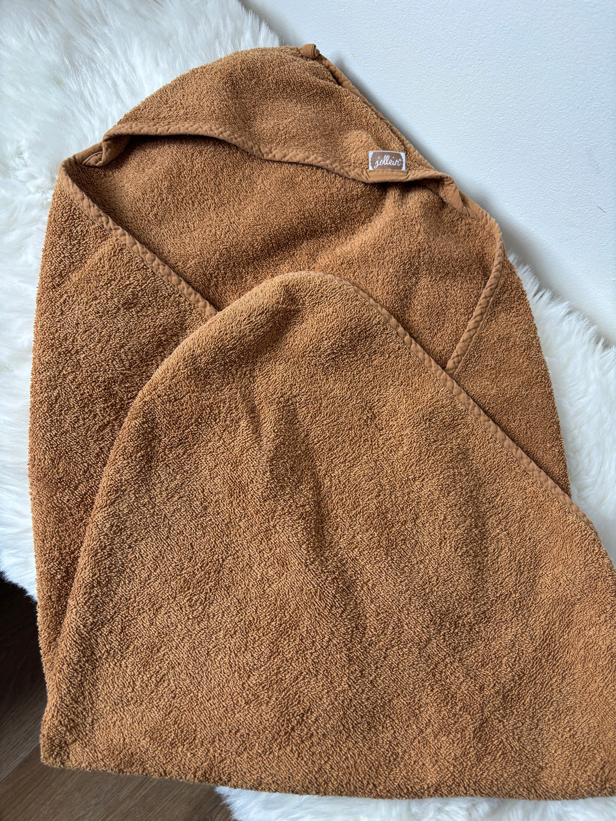Bruine badcape | Jollein